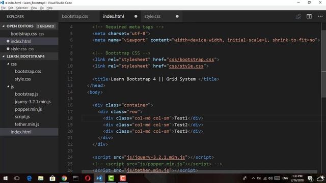 5 - ( Bootstrap 4 Tutorial ) Grid System || Part 3 смотреть онлайн