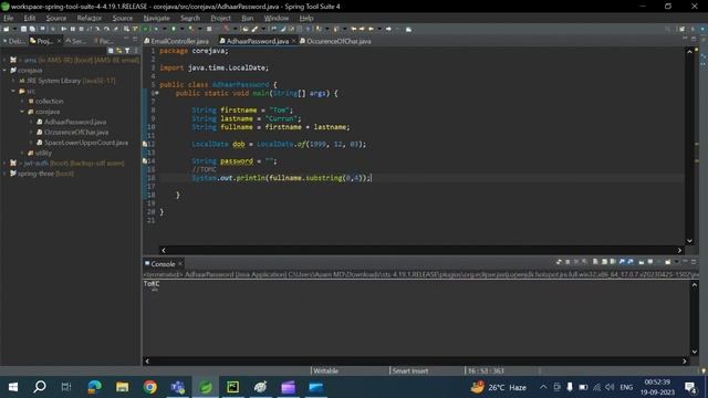 custom password generate in java .string builder . смотреть онлайн