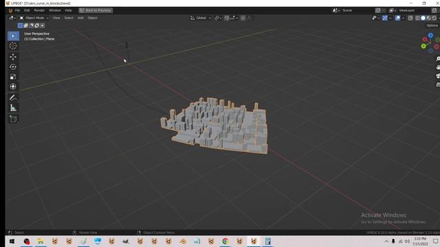 Streaming a city along a curve (upbge) - geometry nodes смотреть онлайн