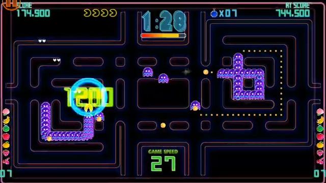 Pacman CE DX - Spiral 3 minute score attack - Easy 400000+ strategy смотреть онлайн