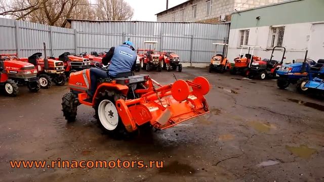 КУБОТА A 17DT - Видео японского минитрактора смотреть онлайн