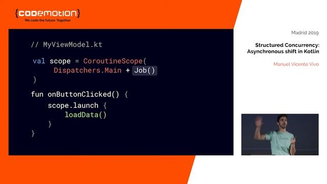 Codemotion Madrid 2019 I Structured Concurrency Asynchronous shift in Kotlin (presentation) смотреть онлайн