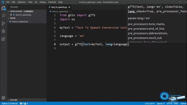 TEXT TO SPEECH IN PYTHON | Convert Text to Speech in Python смотреть онлайн