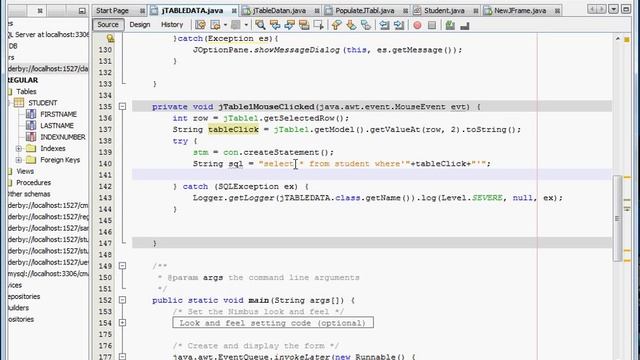 how to Set Table Records to jTextFields, java easy codes смотреть онлайн