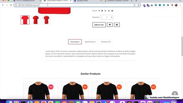 Laravel 9 Part 88 | Product Detail Page (III) | Show Product Sizes | Stock | Video | Availability смотреть онлайн