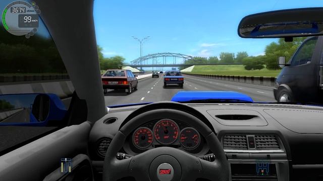 Subaru Impreza WRX STI CITY CAR DRIVING смотреть онлайн