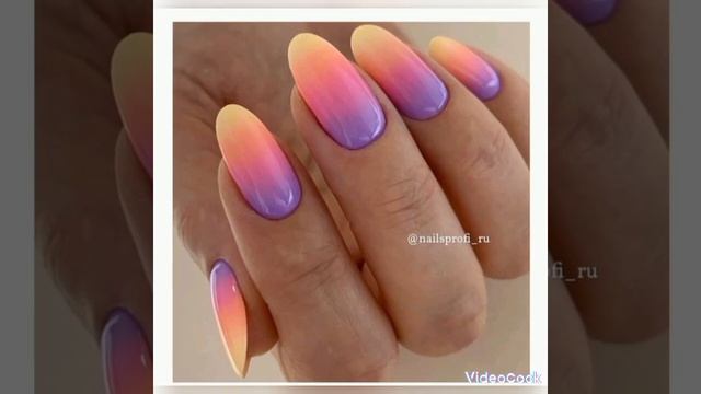 Красивые дизайны для ногтей с градиентом 2023 смотреть онлайн