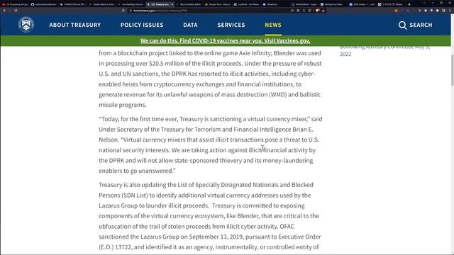 US Treasury Sanctions Blender смотреть онлайн