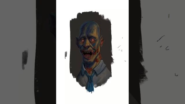 Zombie Sketch, Procreate смотреть онлайн