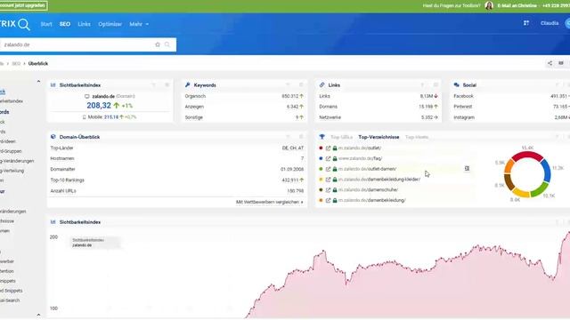 Tutorial: Digitale Website und Social Media Sichtbarkeit messen mit dem Tool Sistrix смотреть онлайн