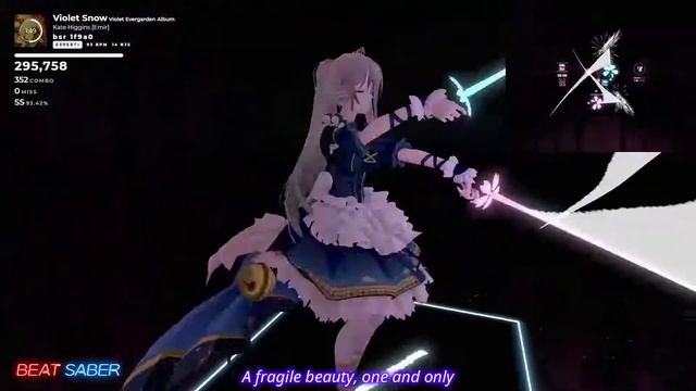 【BeatSaber】Violet Snow (America Ver.) / Kate Higgins【低スペックPCとOculus Quest 2だけでトラッキング】 смотреть онлайн