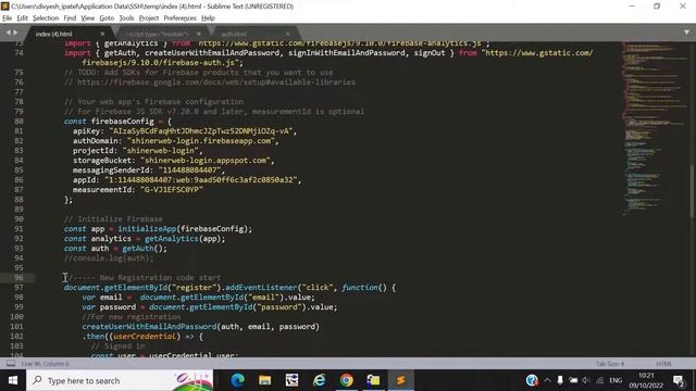 Firebase authentication for website with live example | Firebase login and signup in website смотреть онлайн