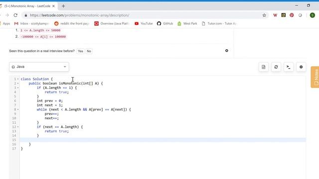 Monotonic Array смотреть онлайн