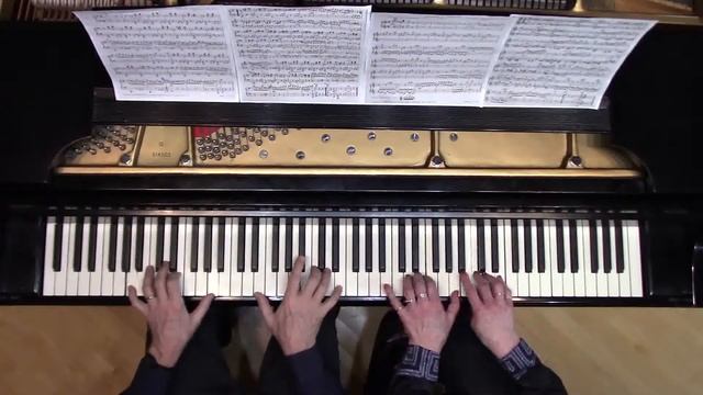 Grieg 4-hand piece Opus 46 No. 3 "Anitra's Dance" смотреть онлайн