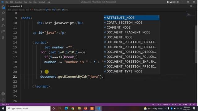 មេរៀនដំបូង - How to use array break for loop in JavaScript Part11 смотреть онлайн