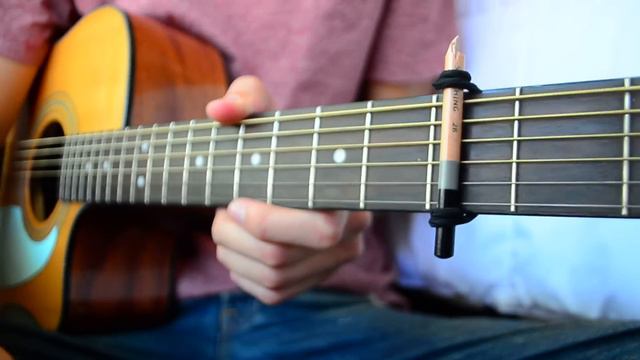 Homemade Capo for Guitar for Under $1! // Easy DIY Guitar Capo! смотреть онлайн