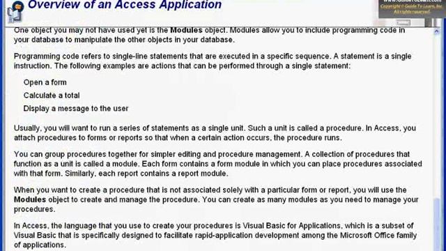 Creating a Sub Procedure using Visual Basic for Application (VBA) in Microsoft Office Access смотреть онлайн