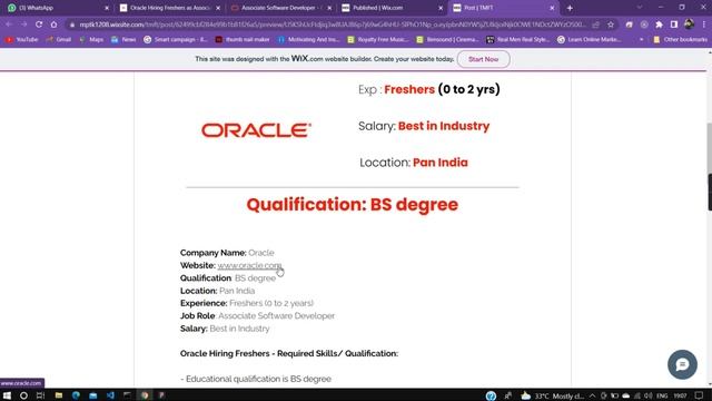 Oracle Hiring Freshers as Associate Software Developer in Pan India. #freshersjobinfo смотреть онлайн