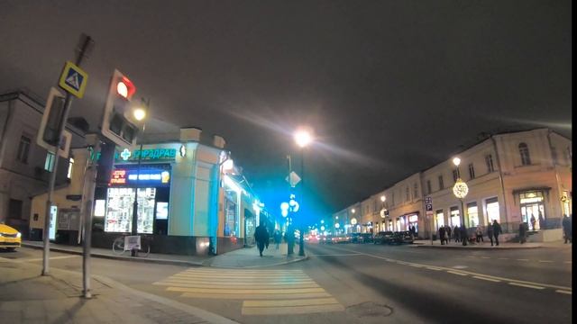 4K ?? Moscow Christmas lights ? Maroseyka st. – Pokrovka st. смотреть онлайн
