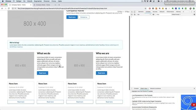 Semantic UI: Create a Small Business Website – About the Project смотреть онлайн