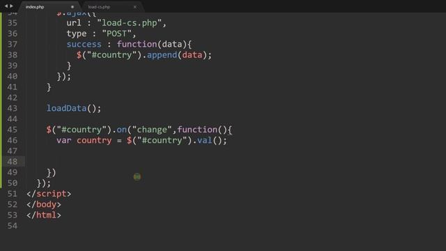 PHP Ajax Dependent Select Box Tutorial in Hindi / Urdu смотреть онлайн