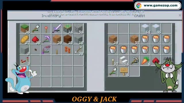 #Gamezop | #45 | Minecraft | Oggy And Jack Make ?Under Lava Secret Base? | Minecraft Pe | In Hindi смотреть онлайн