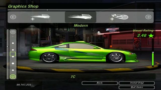 Need For Speed Underground 2 - Fast & Furious Brian's Mitsubishi Eclipse