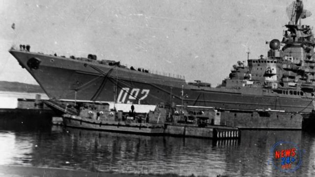 Тяжелый атомный ракетный крейсер Адмирал Нахимов вывели из наливного бассейна смотреть онлайн