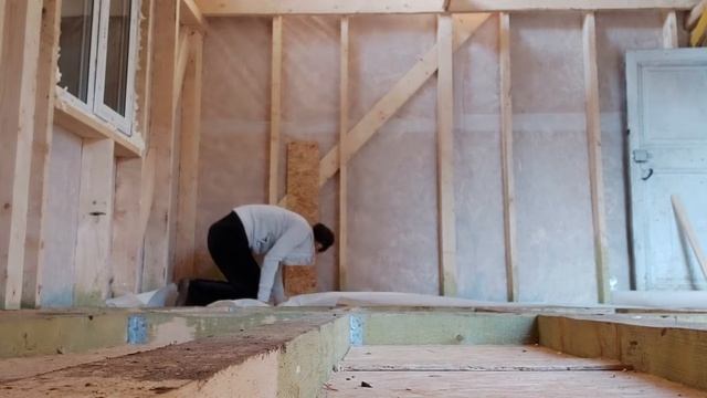 Черновой пол. Влаго-ветро-защитная мембрана Изоспан А. смотреть онлайн