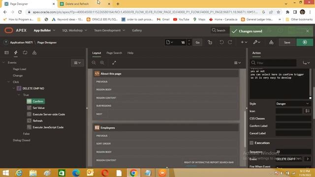 oracle apex do you want to delete or not alert ||Nadeem Info Tech смотреть онлайн