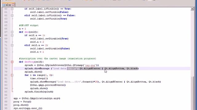 PyQt 5: визуальные эффекты, включение виджетов, выход из программы смотреть онлайн