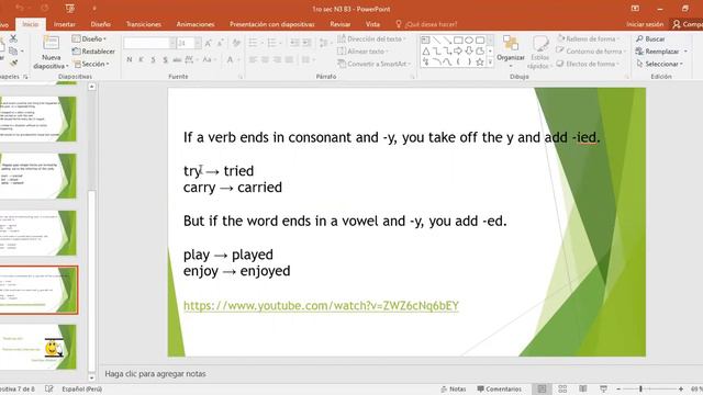 video de la clase 1 sec simple past part 2 смотреть онлайн