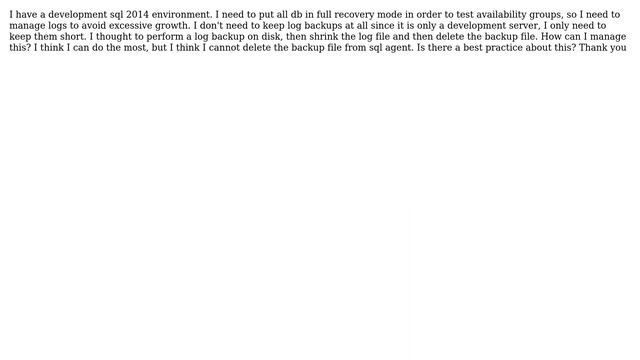 sql server: best practice for log backup in full recovery mode смотреть онлайн