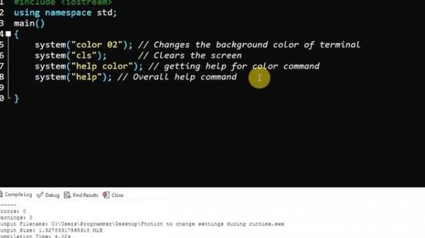 Run Cmd Commands Through C++