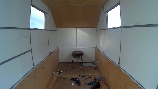 Домик для Рыбалки в прицеп своими руками. Жилой модуль, Кемпер 2 часть