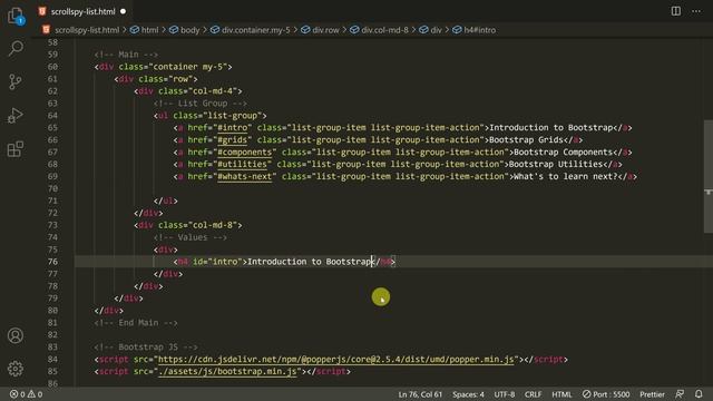 #41 - Bootstrap Scrollspy - List Group Example - (தமிழில்) (Tamil) | Bootstrap Course смотреть онлайн