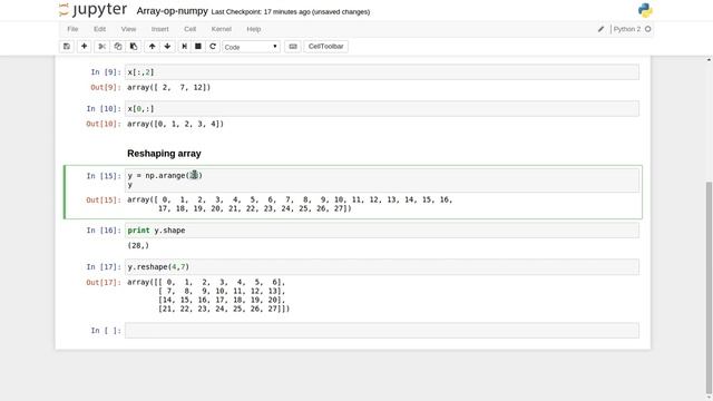 Python numpy array operation tutorial-2 смотреть онлайн