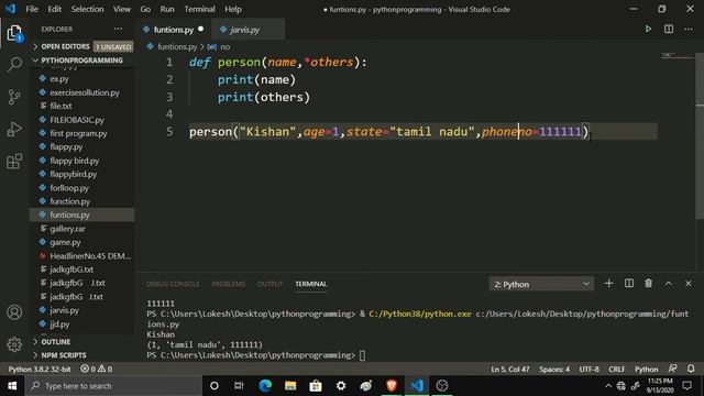 #29 **kwargs(keyword variable length arguments) in Python || Free Python Course ||CodingAnna смотреть онлайн