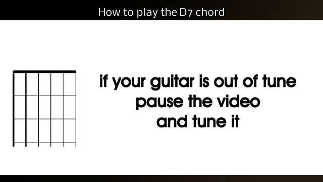 How to play D7 on the guitar. (the D dominant 7 or D dom 7 guitar chord) смотреть онлайн