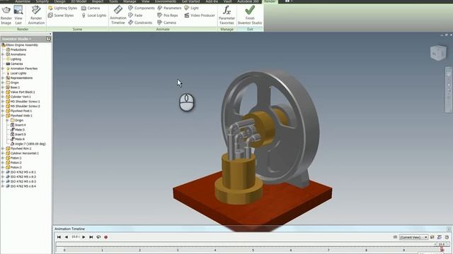 Using Inventor Studio to Create Animations смотреть онлайн