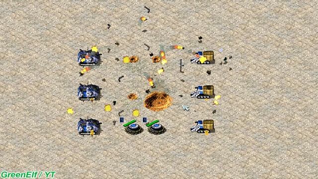 Battle Fortress vs War Miner - Gun Fight - Red Alert 2 смотреть онлайн