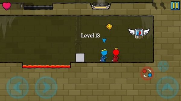 Watergirl and Fireboy Stickman animation : Red and Blue Stickman - Animation Parkour Game Play