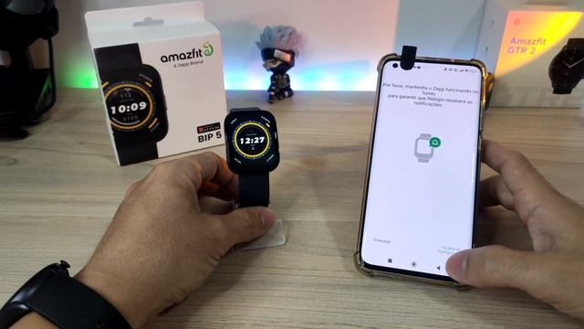 Review e tutorial Amazfit Bip 5 GPS Configurações e funções do smartwatch em Português смотреть онлайн