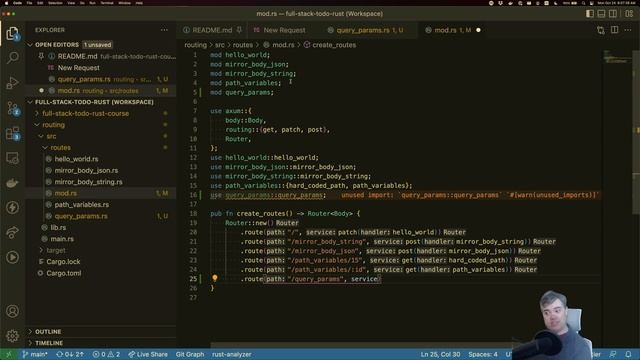 Query Parameters - Introduction to Axum 0.5 смотреть онлайн