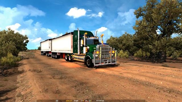 Exploring the Australian Outback: ATS 1.38 Road Train Trucking смотреть онлайн