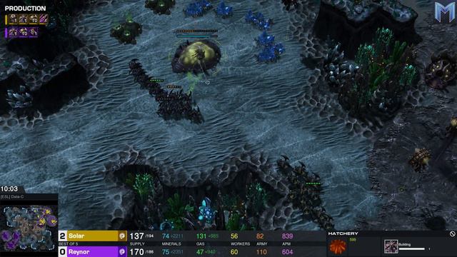 StarCraft 2 - Replay-Cast #2088 - 🇮🇹 Reynor (Z) vs 🇰🇷 Solar (Z) - TSL9 [Deutsch/4K] смотреть онлайн