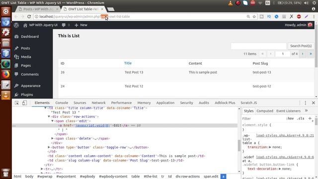 Concept of WP_List_Table in wordpress for beginners from scratch - Action Buttons in WP_List_Table смотреть онлайн