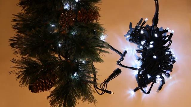 GRS 05 15 080 Гирлянда светодиодная Mister Christmas черный; белый c голубыми импульсами смотреть онлайн