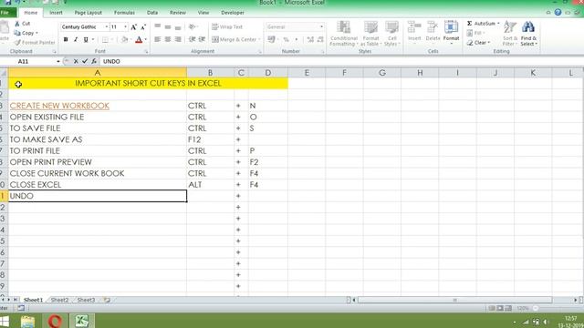 Shortcut keys in Windows, msoffice, ms excel and ms-word | Excel Tutoring смотреть онлайн