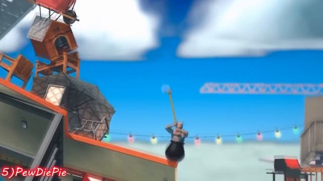 Gamers Reactions to Falling Down at "Orange Hell" | Getting Over It смотреть онлайн